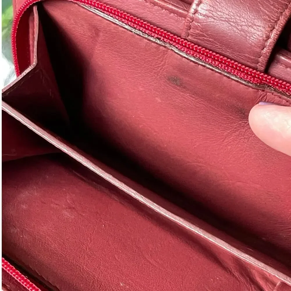 Chanel CC French Lambskin Wallet in a rare raspberry color COA Authentic
